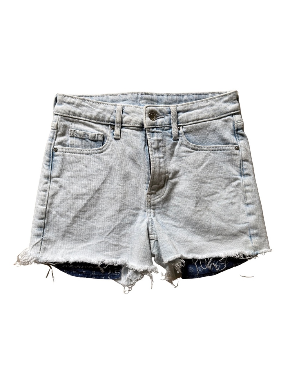 Old Navy Light Blue Frayed Hem Denim Shorts